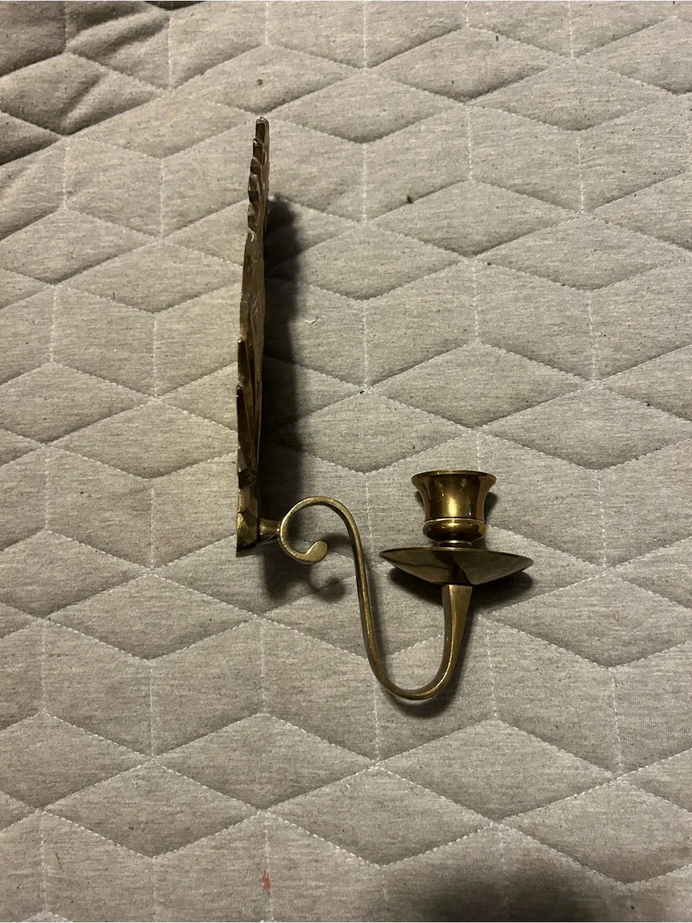 Brass Pineapple Wall Candle Sconce